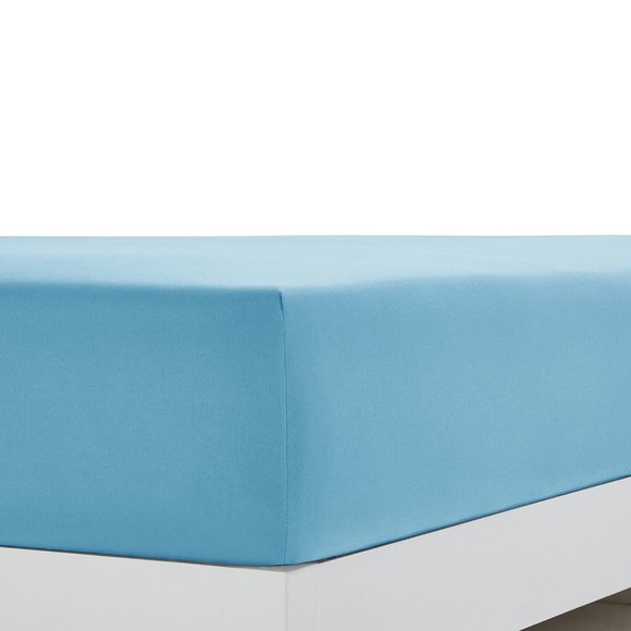 Light Blue Bed Sheets Set Full Queen King Size Deep Pocket 4 Piece Set - Picture 4 of 5